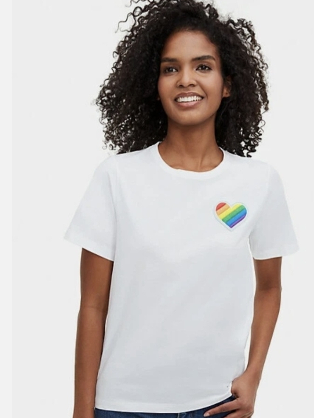 ♠️ Kate Spade ♠️ 🌈Rainbow/ Heart Patch Logo Tee